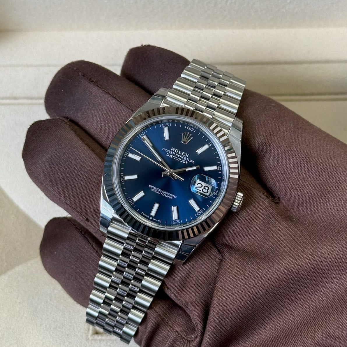 2025 Rolex Datejust 41 Blue Dial / 126334 / Steel / Brand New & Unworn / Box & Papers Just Watch It