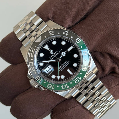 2025 Rolex GMT Master II 'Sprite' Black Dial / 126720VTNR / Jubilee Band / 40mm / Like New - Just Watch It