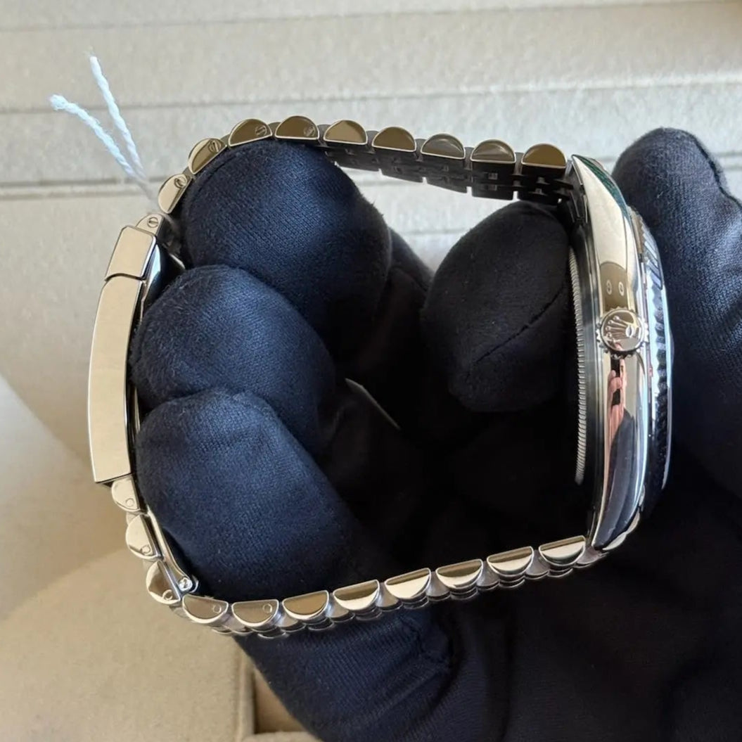 2025 Rolex Datejust 41 Black Diamond Dial / 126334 / Fluted Jubilee Steel / 41mm / Brand New & Unworn Just Watch It