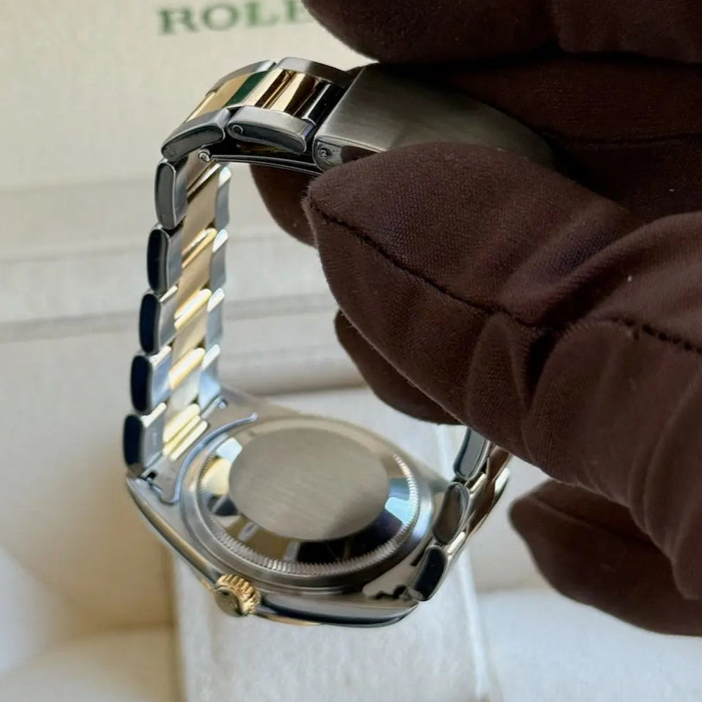 2004 Rolex Datejust 36 Champagne Roman Dial / 116203 / Oyster Bracelet / Two Tone Yellow Gold / Mint Condition / Recently Serviced - Just Watch It