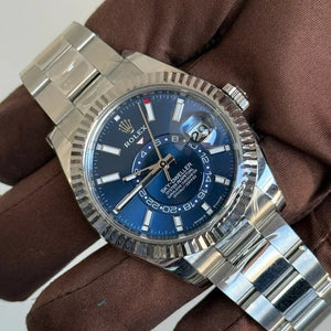 2025 Rolex SkyDweller 42 Blue Dial / 336934 / Oyster Band / Steel / Brand New & Unworn Just Watch It