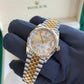 2025 Rolex Datejust 36 Silver Dial with Diamonds on VI and IX / 126233 / Yellow Gold & Steel / Jubilee Band / Brand New & Unworn