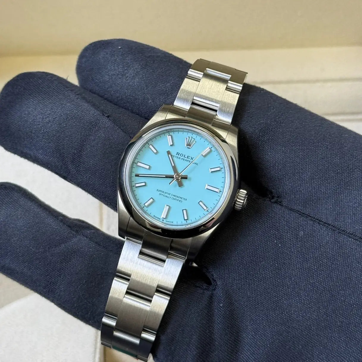 2025 Rolex Oyster Perpetual 31 Tiffany Blue Dial / 227200 / Steel / Brand New & Unworn / Box & Papers Just Watch It