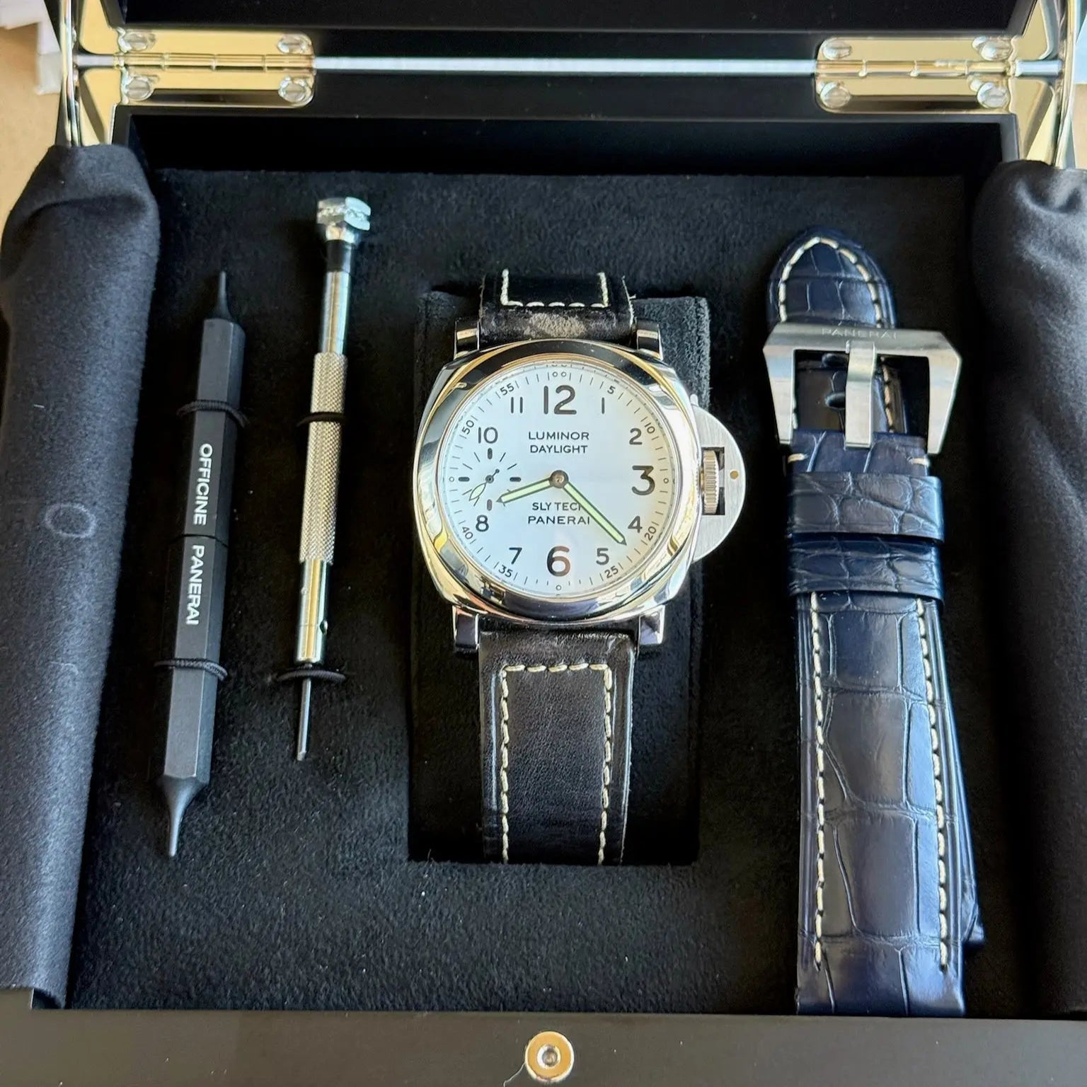 1996 Panerai Daylight Slytech Sylvester Stallone Limited Edition 1/200 / 5218-207A / Original Leather Band / Mint Condition / Fully Serviced 2025 / With Box - Just Watch It