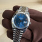 2025 Rolex Datejust 41 Azzurro Blue Roman Numeral Dial / 126334 / Smooth Bezel / Jubilee Band / Brand New & Unworn / Box & Papers Just Watch It
