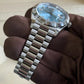 2024 Rolex Day-Date 40 Platinum Ice Blue Diamond Baguette Dial / 228236 / 40mm / Like New Just Watch It