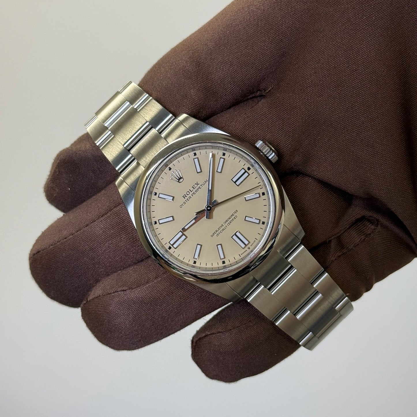 2025 Rolex Oyster Perpetual 41 Beige Dial / 134300 / Steel / Brand New & Unworn / Box & Papers Just Watch It