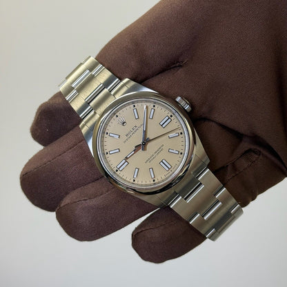 2025 Rolex Oyster Perpetual 41 Beige Dial / 134300 / Steel / Brand New & Unworn / Box & Papers Just Watch It