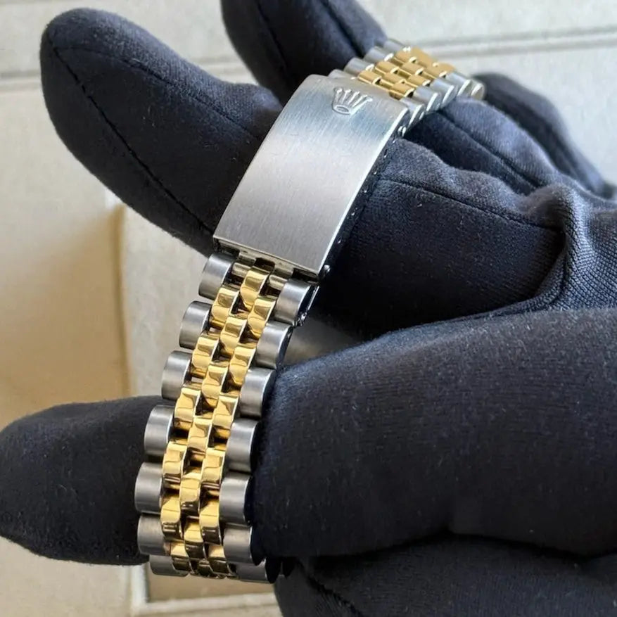 1984 Rolex Datejust 31 Blue Vignette Diamond Dial / 6827 / Two Tone Yellow Gold / Jubilee Band / Excellent Condition / Watch & Box Only Just Watch It