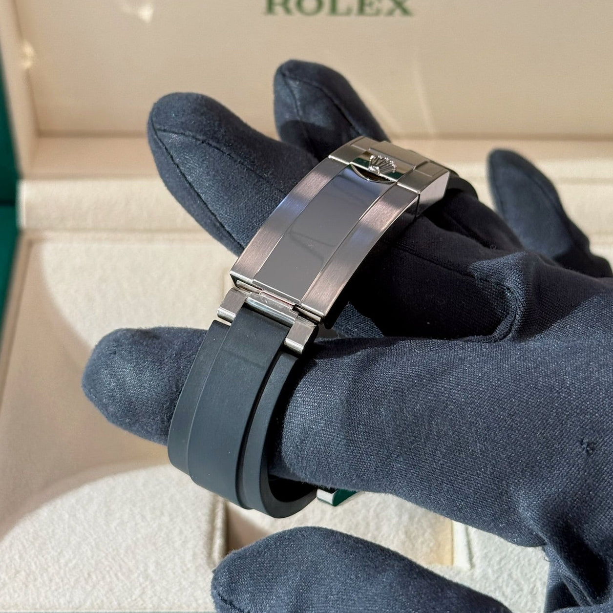 2020 Yachtmaster 42 Black Dial / White Gold / Mint Condition / Box & Papers Just Watch It