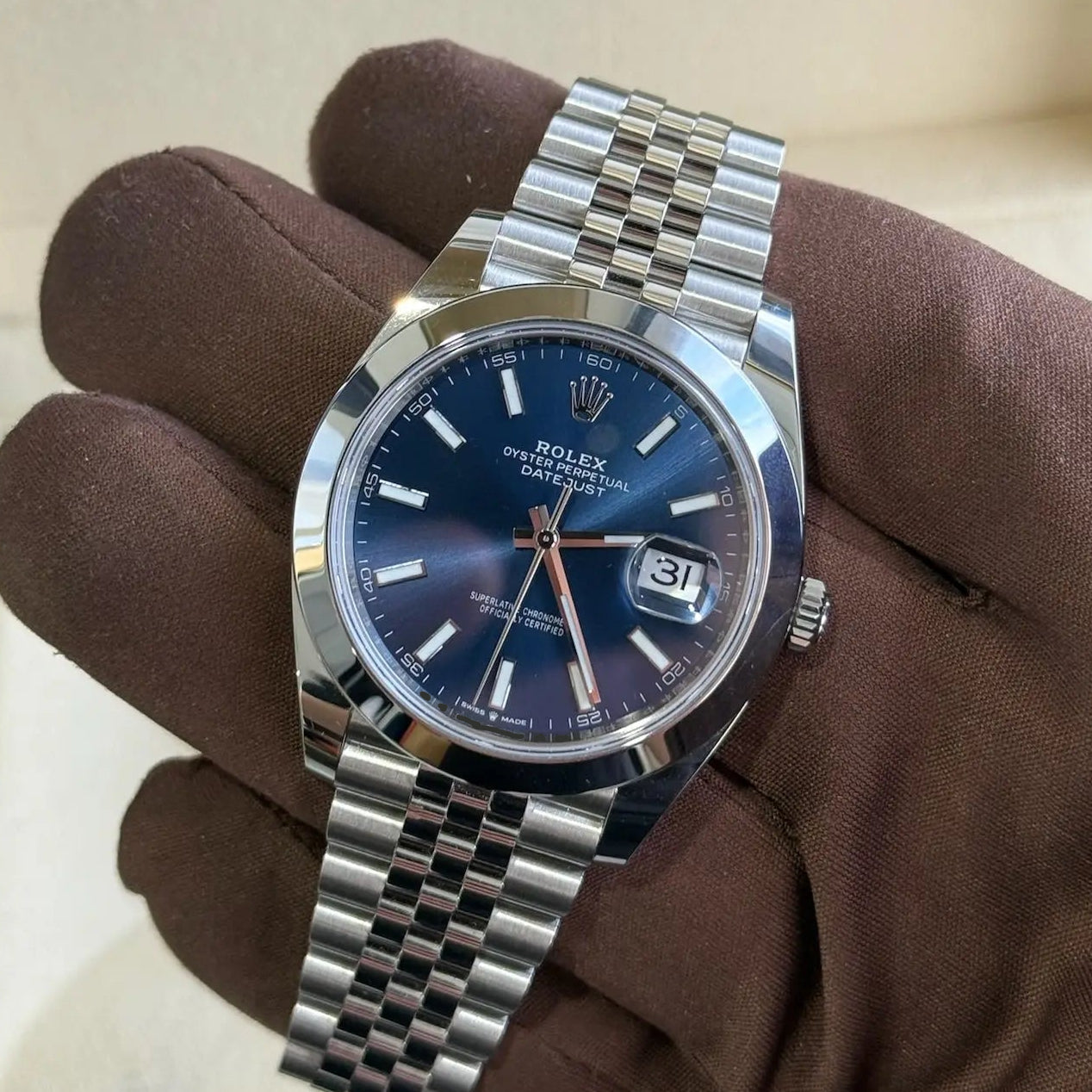 2023 Rolex Datejust 41 Blue Dial / 126300 / Steel / Jubilee Band / Mint Condition - Just Watch It