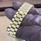 1989 Rolex Day Date 36 Champagne Linen Dial / 18238 / Yellow Gold / Presidential Bracelet / Original Condition