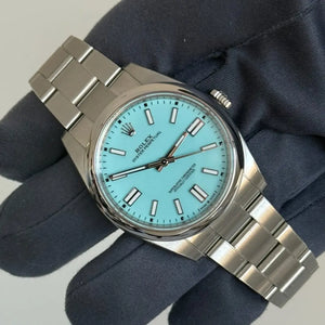 2021 Oyster Perpetual 41 Tiffany Blue Dial / 124300 / Steel / 41mm / Like New Just Watch It