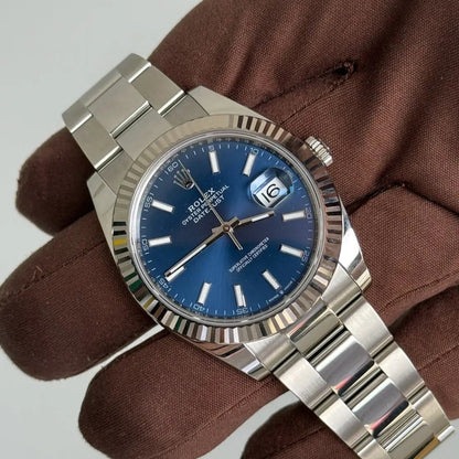 2025 Rolex Datejust 41 Blue Dial 126334 / 41mm / Oyster Bracelet / Brand New & Unworn