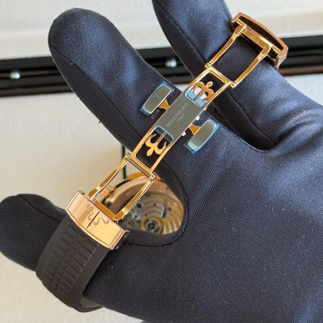 2024 Patek Philippe Aquanaut 5968R-001 / Rose Gold on Brown Rubber strap / 42mm / Like New - Just Watch It