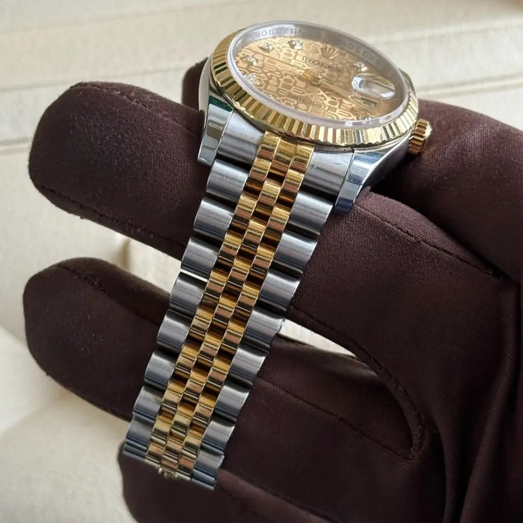 2016 Datejust 36 Champagne 'Computer Dial' / 116233 / Two Tone Yellow Gold / Jubilee Band / Mint Conditon / Watch & Box Just Watch It