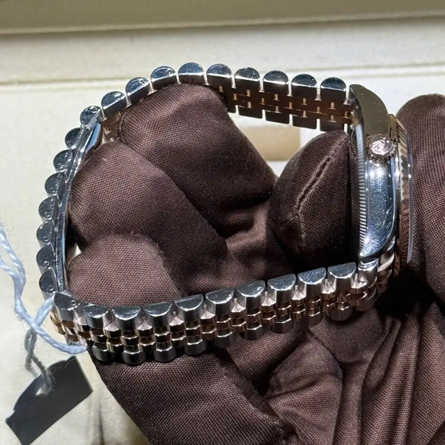 2021 Datejust 31 Chocolate Roman Diamond VI / 278271 / Rose Gold & Steel / Mint Condition Just Watch It