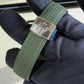 2025 Patek Philippe Aquanaut Green / 5168G-010 / White Gold on Green Rubber Strap / 42.2 mm / Brand New & Unworn - Just Watch It