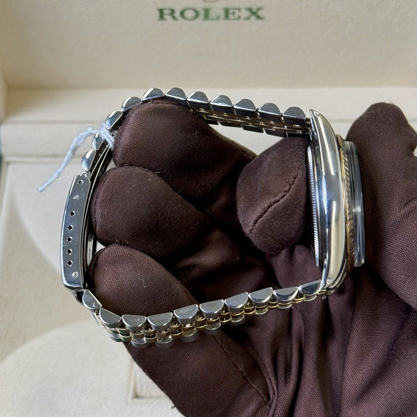 1986 Rolex Datejust 36 Blue Diamond Dial / 16233 / Two Tone Yellow Gold / Mint Condition / Watch & Box Just Watch It