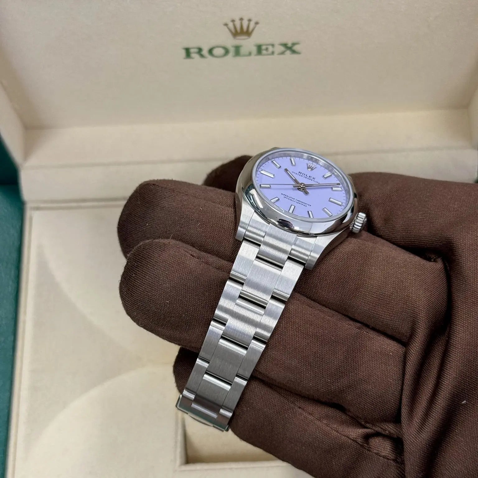 2025 Rolex Oyster Perpetual 31 Lavender Dial / 277200 / Steel / Brand New & Unworn / Box & Papers Just Watch It