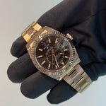 2021 Rolex Skydweller 42 Chocolate Dial 326935 / Rose Gold / Mint Condition / Box & Papers Just Watch It