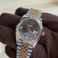 2021 Rolex Datejust 36 Slate Diamond Set Dial / 126231 / Two Tone Rose Gold / Jubilee Band / Mint Condition