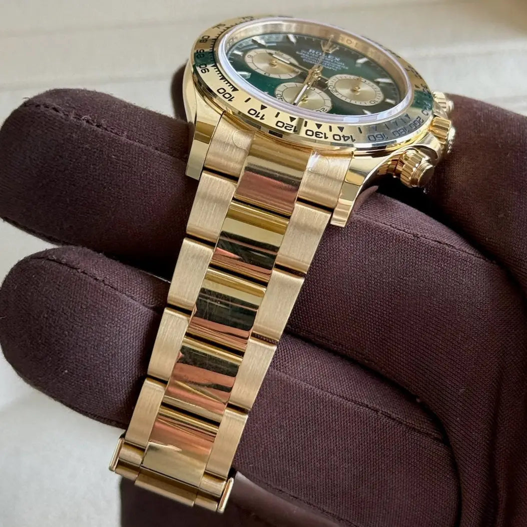 2025 Rolex Daytona Cosmograph 'John Mayer 2.0' Green Dial / 126508 / Yellow Gold / Brand New & Unworn / Box & Papers Just Watch It