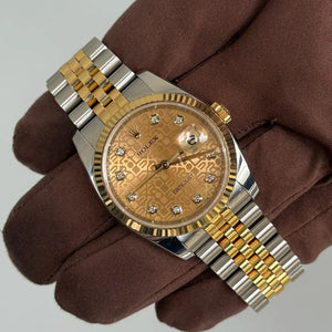 2016 Datejust 36 Champagne 'Computer Dial' / 116233 / Two Tone Yellow Gold / Jubilee Band / Mint Conditon / Watch & Box Just Watch It