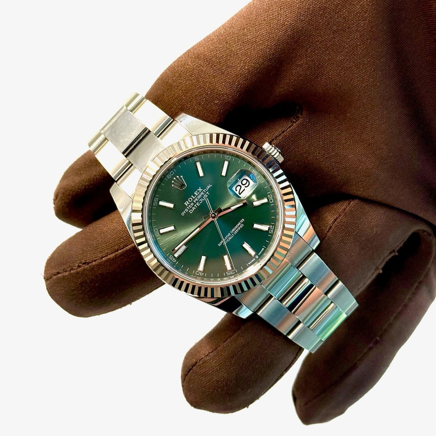 2025 Rolex Datejust 41 Mint Green / Steel / Mint Condition / Box & Papers Just Watch It