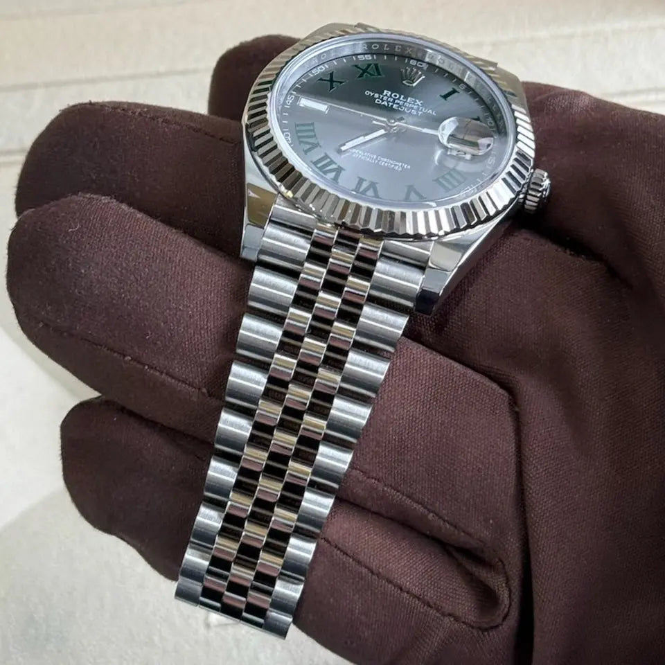 2020 Datejust 41 Wimbledon Dial / 126334 / Steel / Jubilee Band / Mint Condition / Box & Papers Just Watch It