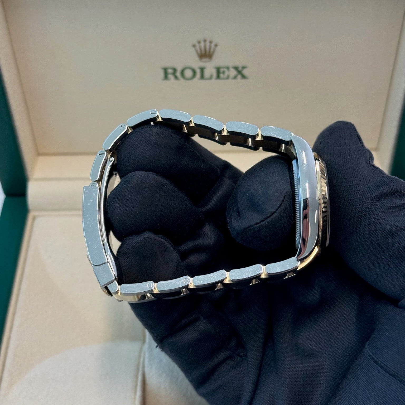 2025 Rolex Datejust 31 Green Roman Numeral Dial with Diamond VI / Yellow Gold & Steel / Brand New & Unworn / Box & Papers Just Watch It