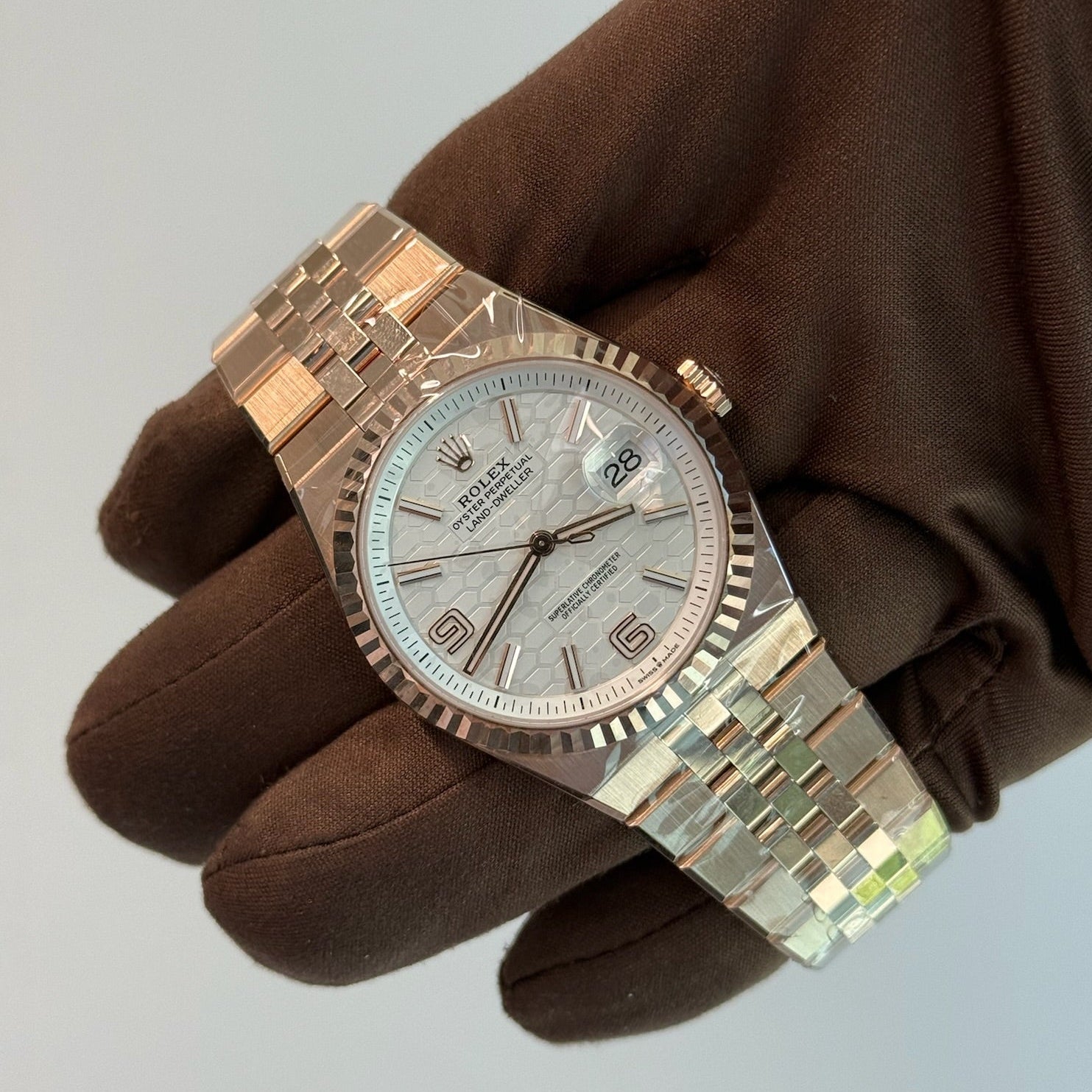 2025 Rolex Land Dweller 40 White Dial 127335 / Rose Gold / Brand New & Unworn / Box & Papers Just Watch It