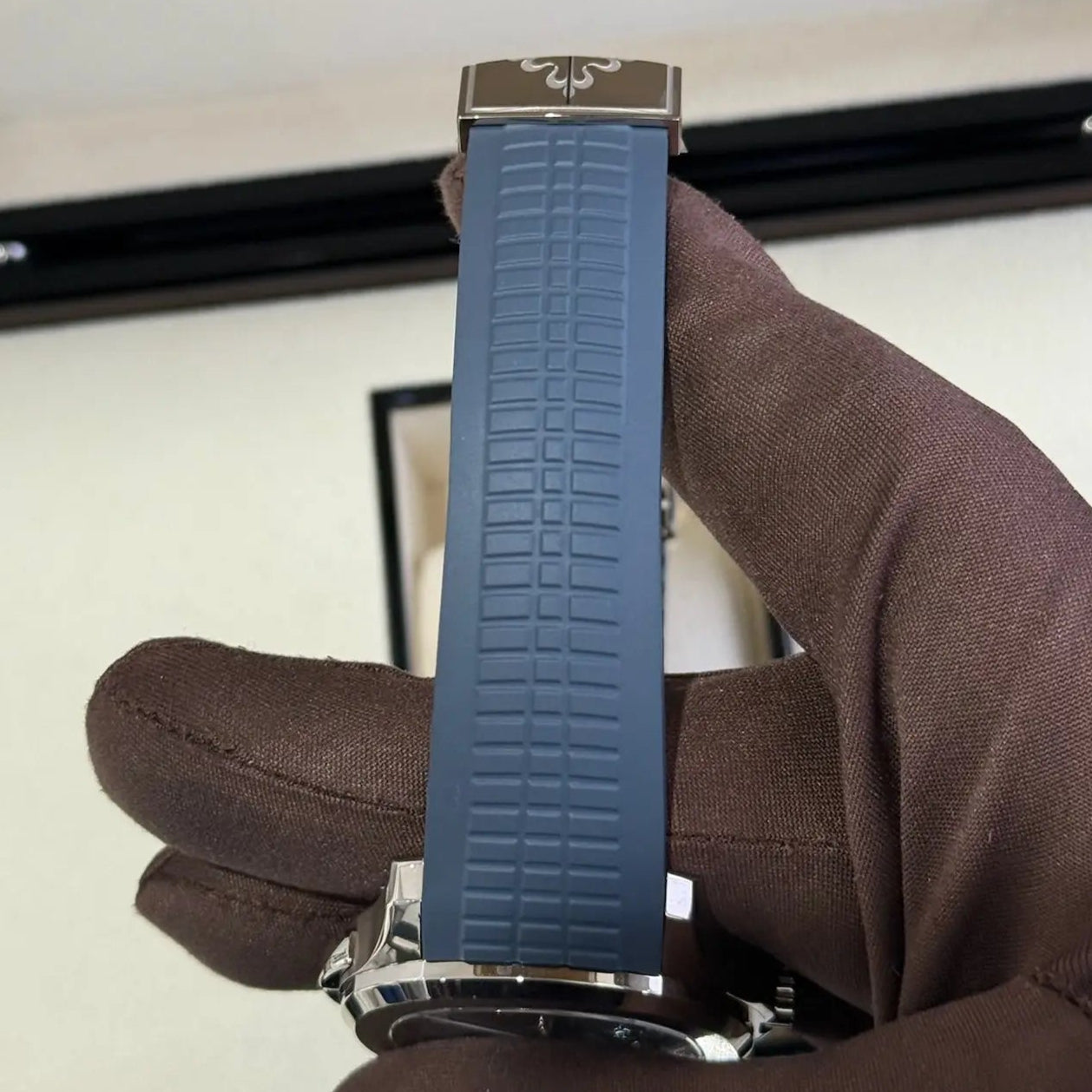 2025 Patek Philippe 5164G-001 Blue Dial / White Gold on Blue Rubber Strap / Brand New & Unworn Just Watch It