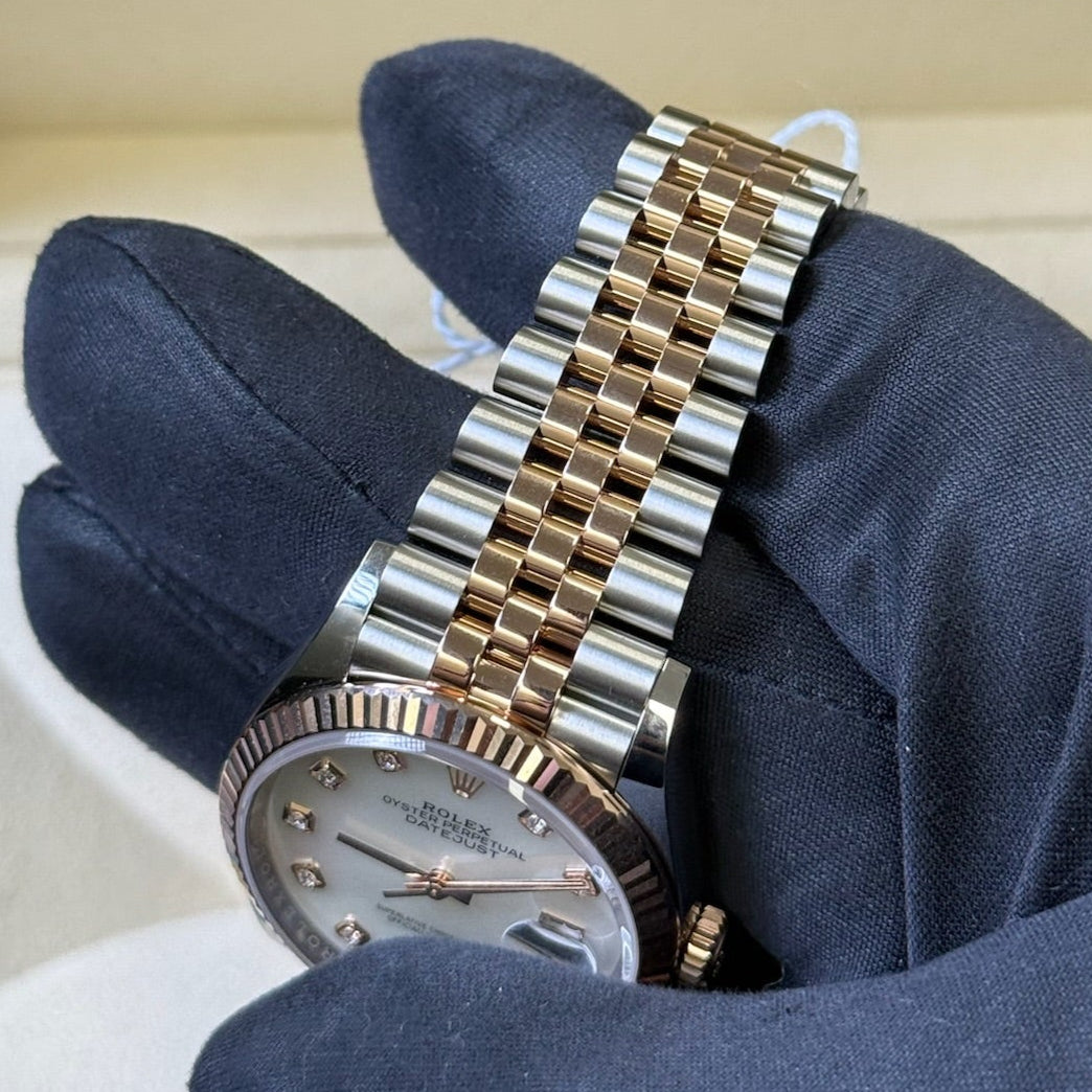 2025 Rolex Datejust 31 Mother Of Pearl Diamond Dial / 278271 / Rose Gold & Steel / Brand New & Unworn / Box & Papers Just Watch It