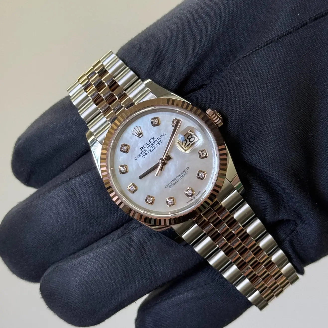2025 Rolex Datejust 31 Mother Of Pearl Diamond Dial / 278271 / Rose Gold & Steel / Brand New & Unworn / Box & Papers Just Watch It