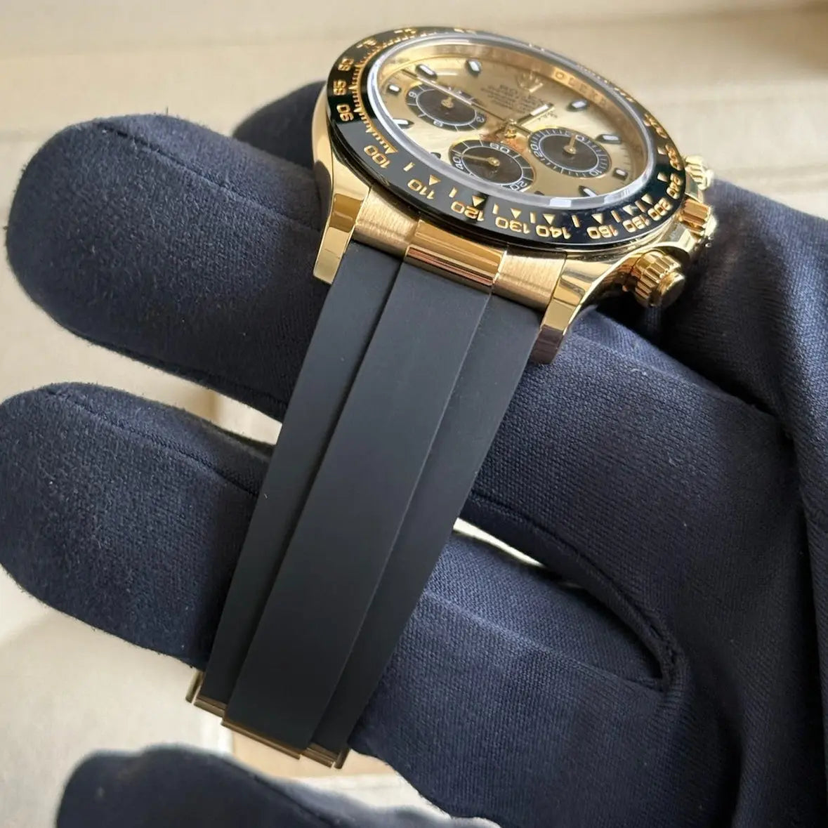 2023 Rolex Daytona Cosmograph ‘Pikachu’ Champagne Dial / 116518LN / Yellow Gold & Oysterflex / Mint Condition / Box & Papers Just Watch It