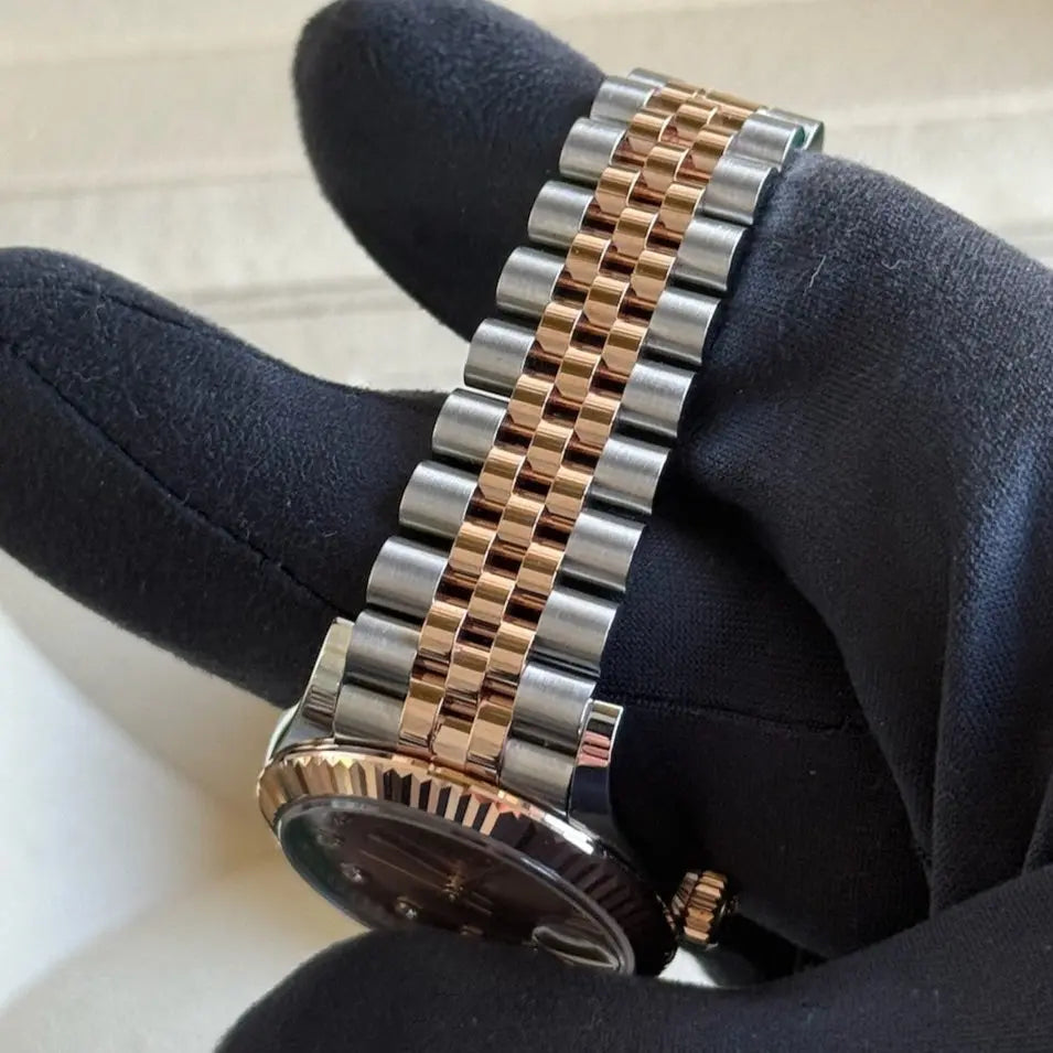 2025 Rolex Datejust 31 Pink Diamond Dial Rose Gold / 278271 / Rose Gold & Steel / Brand New & Unworn / Box & Papers Just Watch It