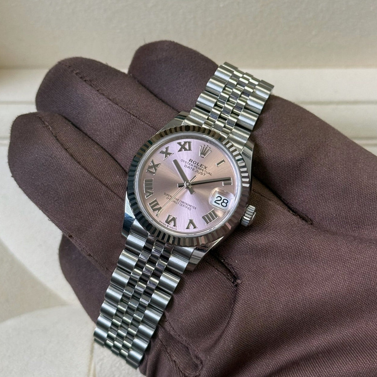 2025 Rolex Datejust 31 Pink Roman Numeral Dial / 278274 / Brand New & Unworn / Box & Papers Just Watch It