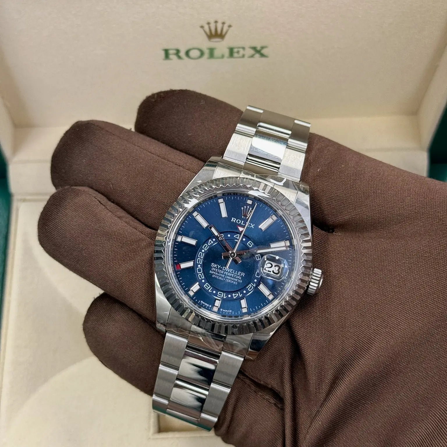 2024 Rolex Sky Dweller 42 Blue Dial / 336934 / Steel / Oyster Band / Like New / Box & Papers Just Watch It