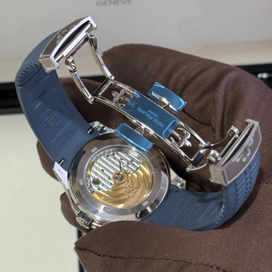 2025 Patek Philippe 5164G-001 Blue Dial / White Gold on Blue Rubber Strap / Brand New & Unworn Just Watch It