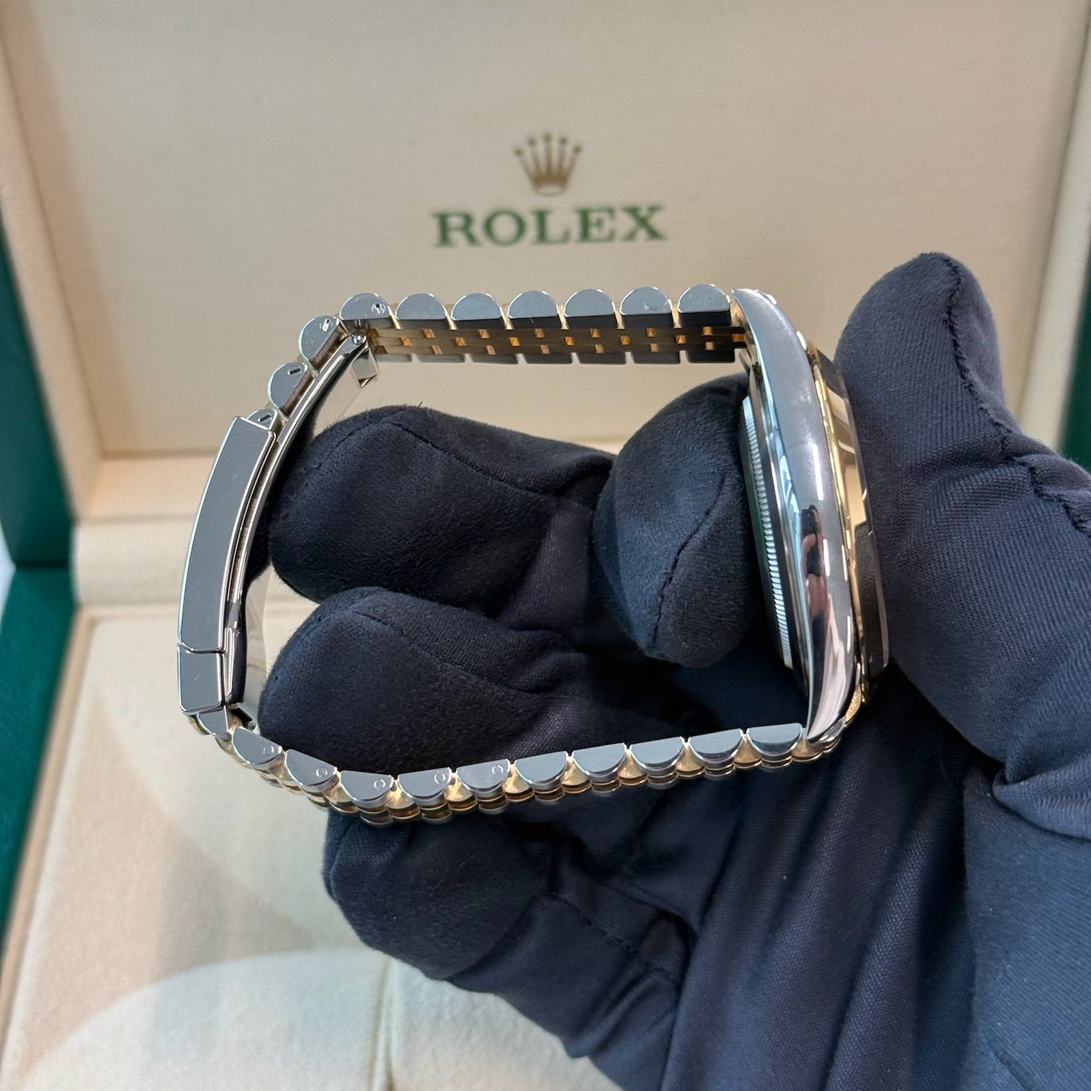 2021 Rolex Datejust 41 Champagne Diamond Dial / Yellow Gold & Steel / Mint Condition / Box & Papers Just Watch It