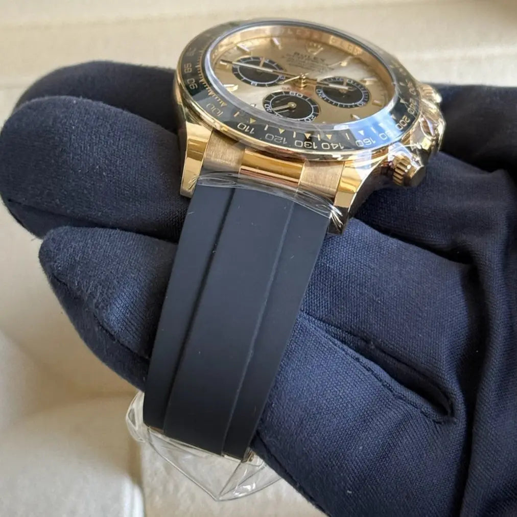 2025 Rolex Daytona Cosmograph ‘Pikachu’ Champagne Dial / 126518LN / Yellow Gold & Oysterflex / Brand New & Unworn / Box & Papers Just Watch It