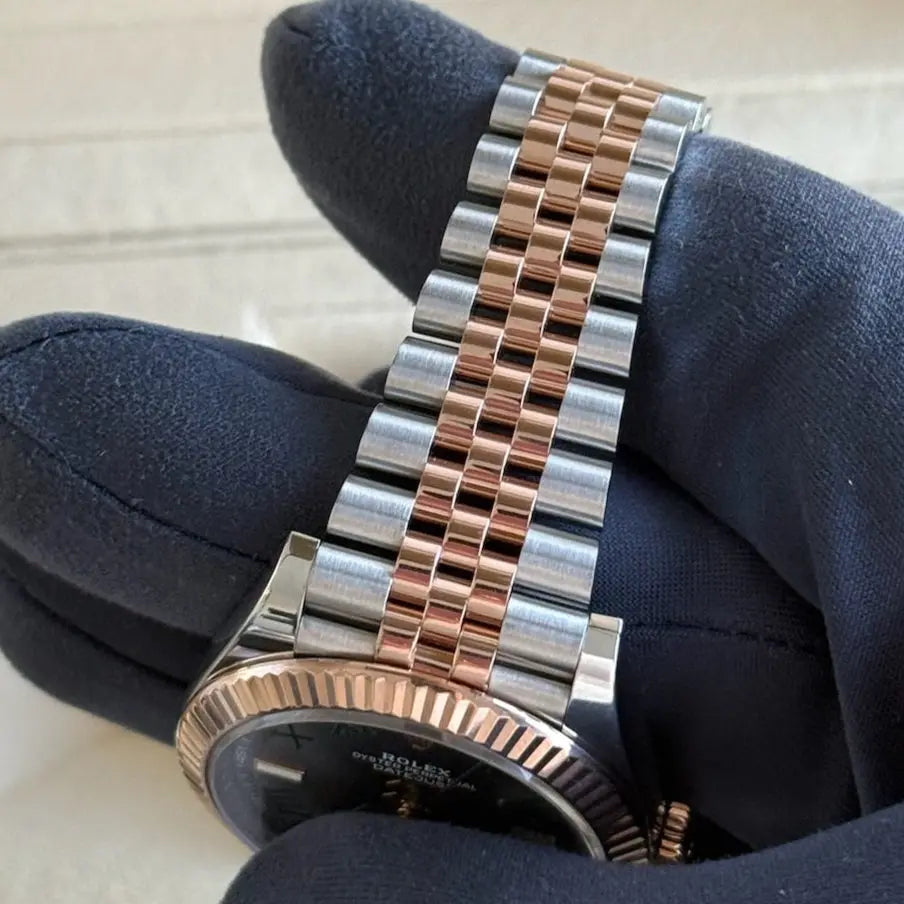 2023 Rolex Datejust 41 Wimbledon Dial / Two Tone Rose Gold / Jubilee Band / Like New / Box & Papers Just Watch It