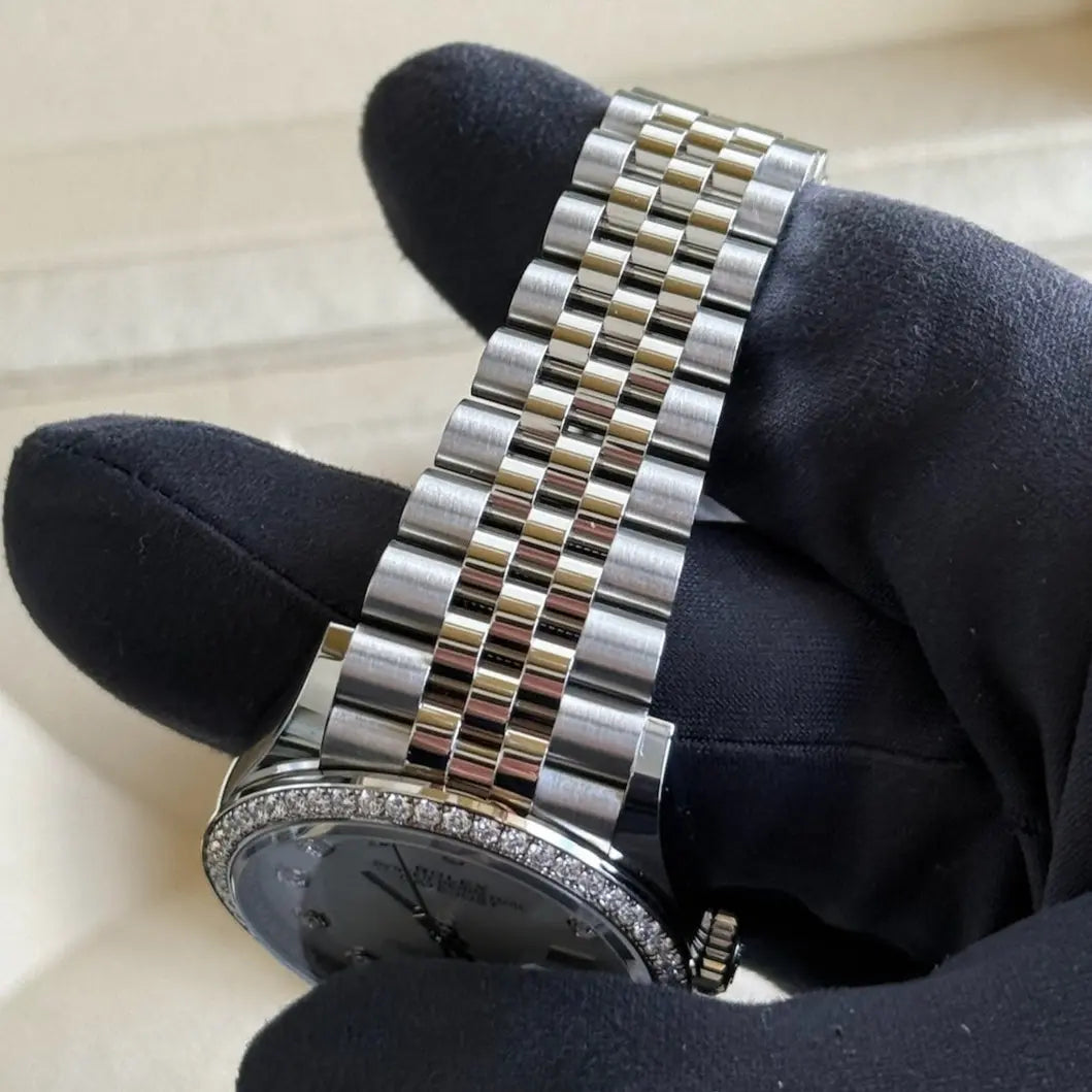 2025 Datejust 36 Mother of Pearl Diamond Dial / Factory Diamond Bezel / Steel / Brand New & Unworn / Box & Papers Just Watch It