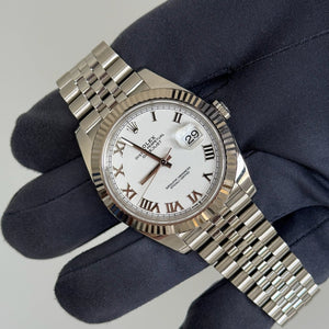 2024 Datejust 41 White Roman Dial / 126334 / Jubilee Bracelet / 41mm / Like New Just Watch It