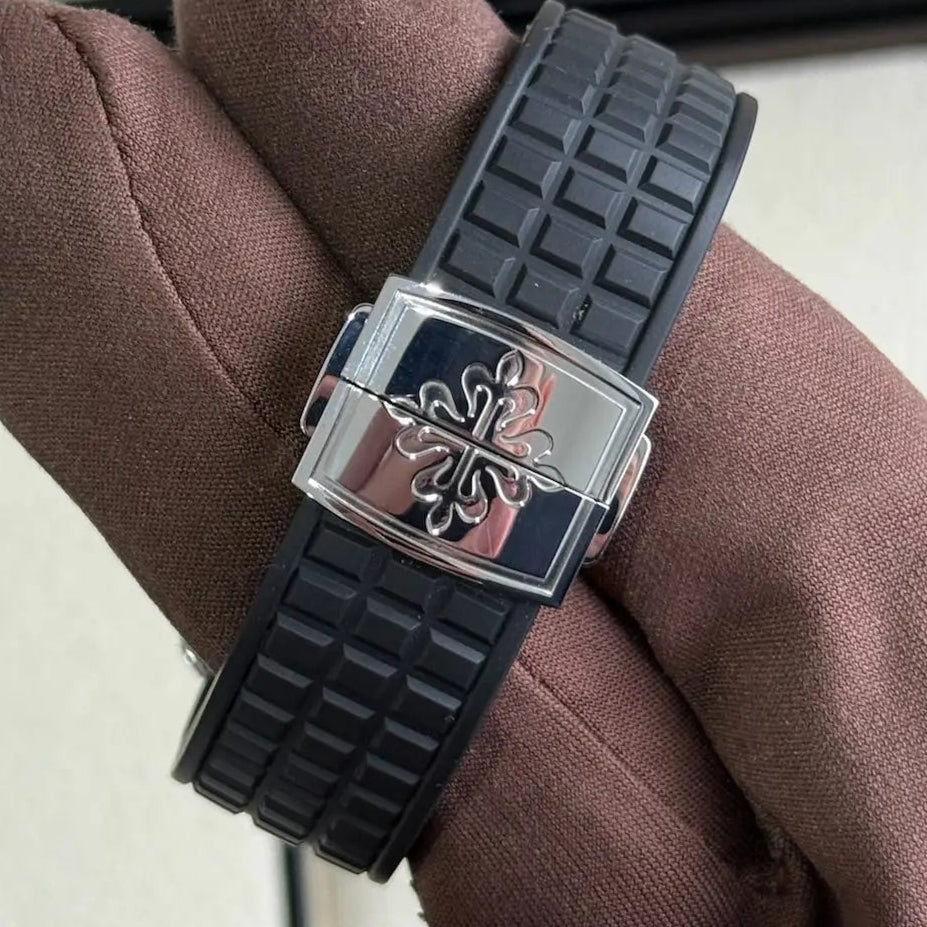 2022 Patek Philippe 5267/200A-001 / Steel / Black Dial / Factory Diamond Bezel / Black Rubber strap Just Watch It