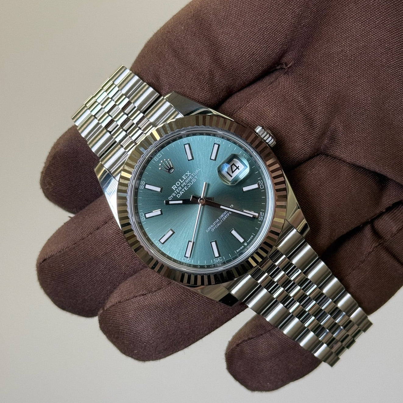 2025 Rolex Datejust 41 Mint Green / 126334 / Steel / Brand New & Unworn / Box & Papers Just Watch It