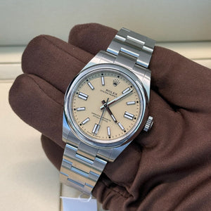 2025 Rolex Oyster Perpetual 41 Beige Dial 134300 / 41mm / Stainless Steel / Brand New & Unworn / Box & Papers