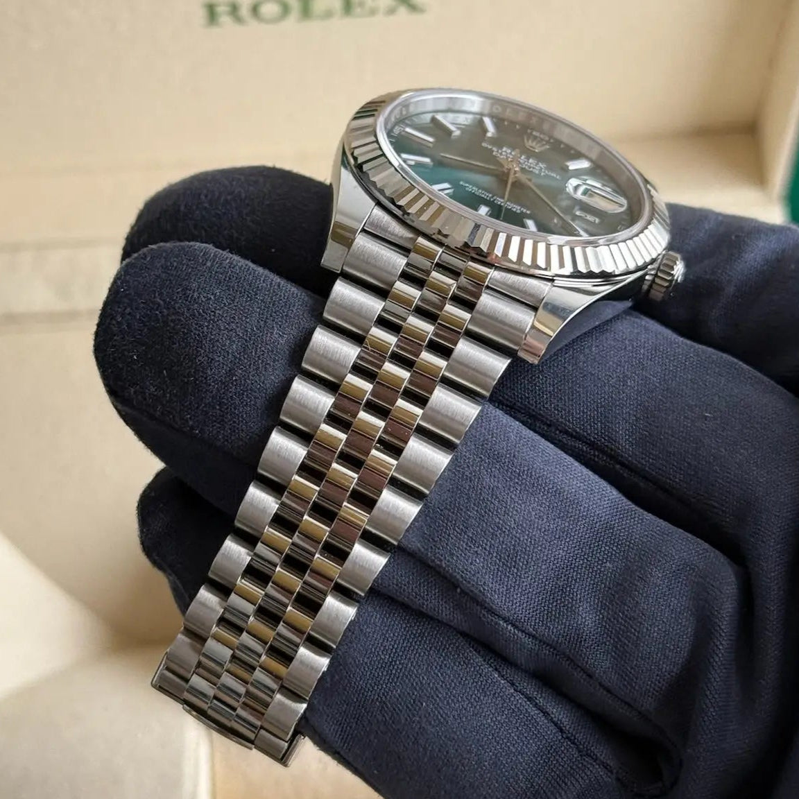 2025 Rolex Datejust 41 Mint Green Dial / 126334 / Jubilee Band / Brand New & Unworn - Just Watch It