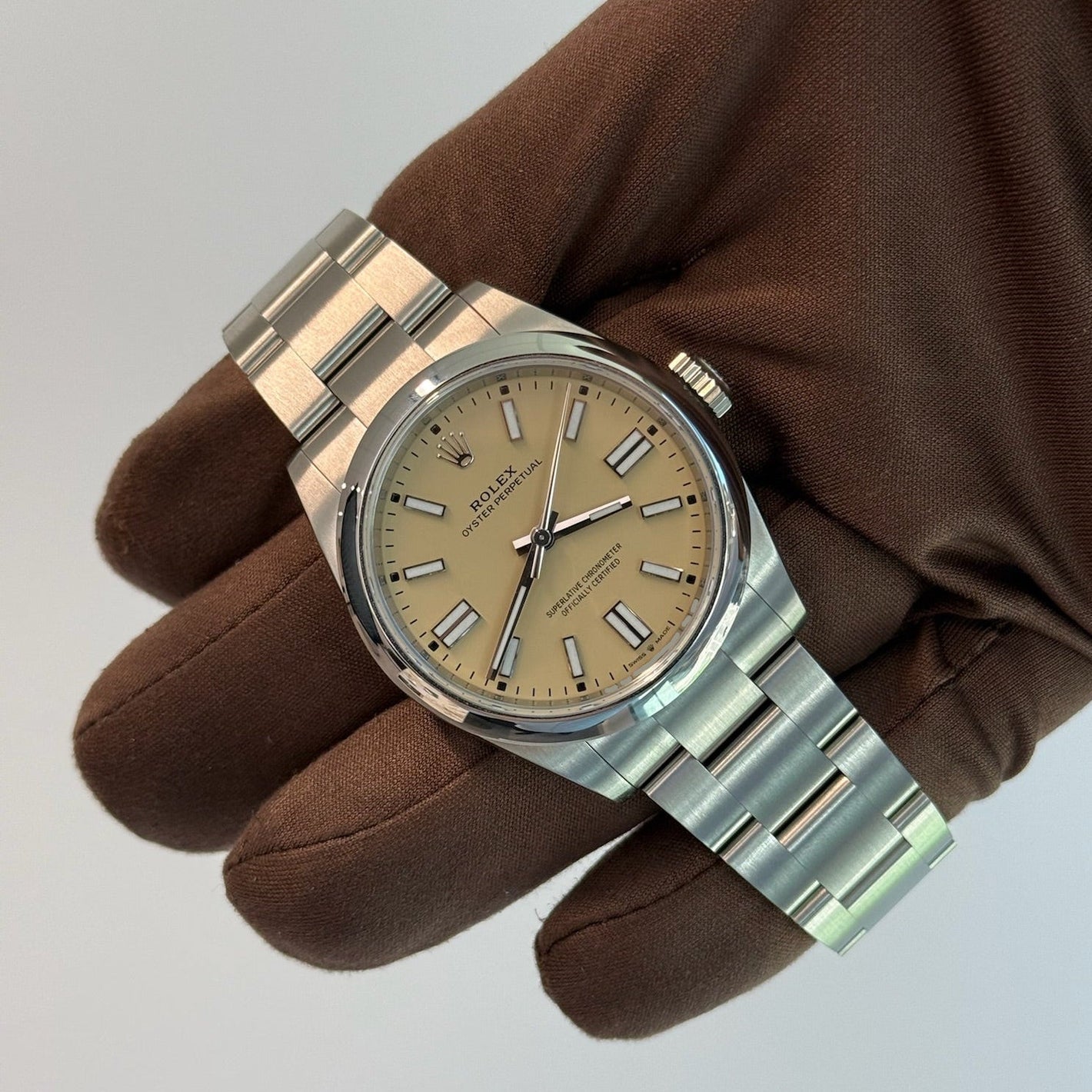 2025 Rolex Oyster Perpetual 41 Beige Dial 134300 / 41mm / Stainless Steel / Brand New & Unworn / Box & Papers Just Watch It